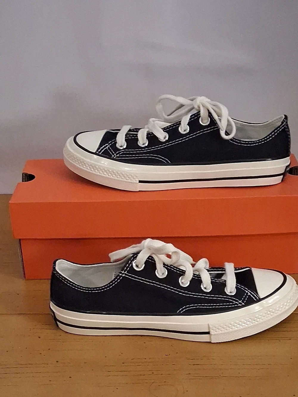Converse Kids Low Top Sneakers - Black and White